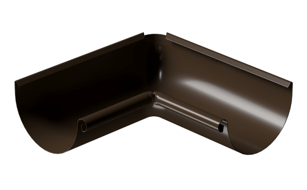 Угол внутренний 90° D125 Döcke STAL PREMIUM Каштан, (RAL 8017) купить в Иваново