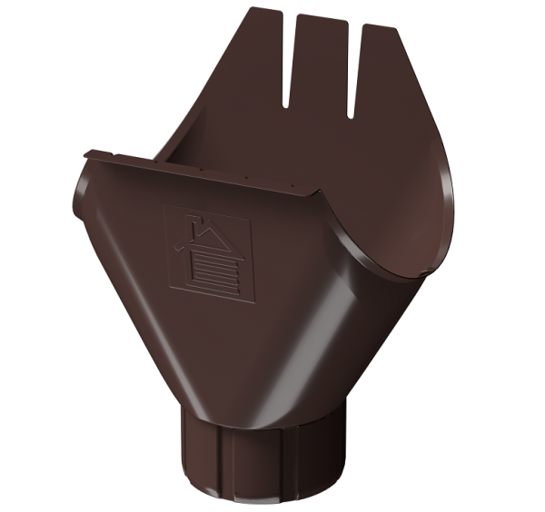 Воронка желоба D125 Döcke STAL PREMIUM Шоколад, (RAL 8019) купить в Иваново