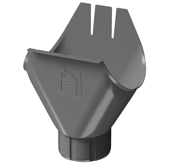 Воронка желоба D125 Döcke STAL PREMIUM Графит, (RAL 7024) купить в Иваново