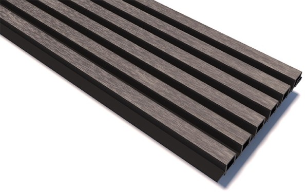 Реечные панели WOODVEX Lines Ultra Smoke gray купить в Иваново