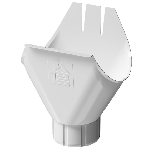 Воронка желоба D125 Döcke STAL PREMIUM Пломбир, (RAL 9010) купить в Иваново