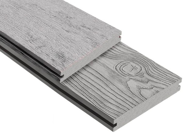 Террасная доска ДПК Outdoor 3D полнотелая STORM/OCEAN GREY серая микс купить в Иваново