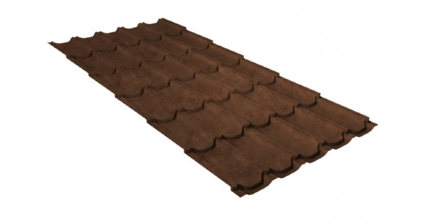 Металлочерепица квинта плюс GL 0,5 Safari Twincolor Brown купить в Иваново