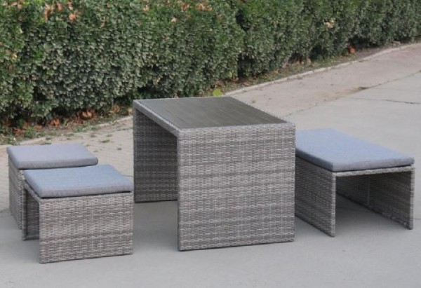 Диван-Трансформер AFINA плетеный из иск. ротанга S330G-W78 Grey купить в Иваново