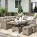 Комплект мебели AFINA плетеной из иск. ротанга AFM-307B Beige купить в Иваново