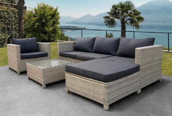 Комплект мебели AFINA плетеной из иск. ротанга YR821G Grey/Grey купить в Иваново