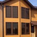Фиброцементный сайдинг Latonit Красное дерево (RAL 8001/8008) купить в Иваново