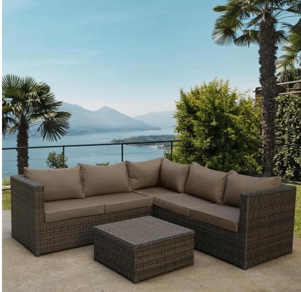 Комплект мебели AFINA плетеной из иск. ротанга YR825A Brown/Beige купить в Иваново
