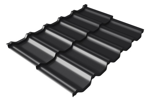 Металлочерепица модульная Квинта Uno Grand Line c 3D резом 0,5 Rooftop Matte RAL 9005 черный купить в Иваново
