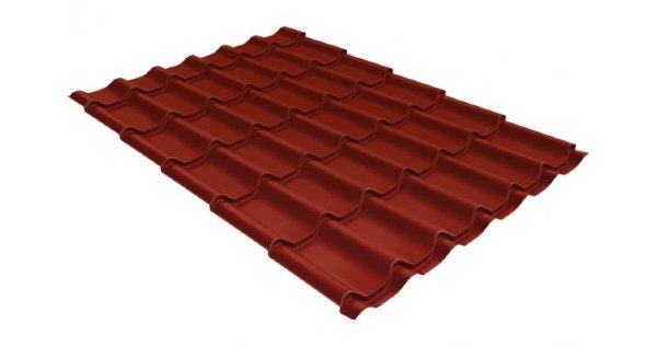 Металлочерепица классик 0,5 Satin RAL 3009 оксидно-красный купить в Иваново