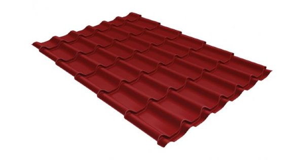 Металлочерепица классик 0,5 Satin RAL 3011 коричнево-красный купить в Иваново