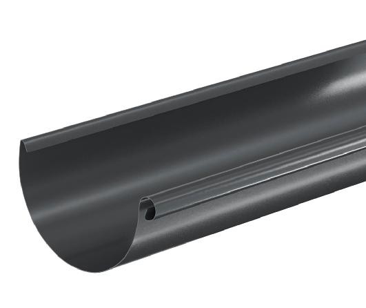 Водосток Aquasistem, система 150/100 - Водосточный желоб 3.00м RAL 7024 Тёмно-серый купить в Иваново