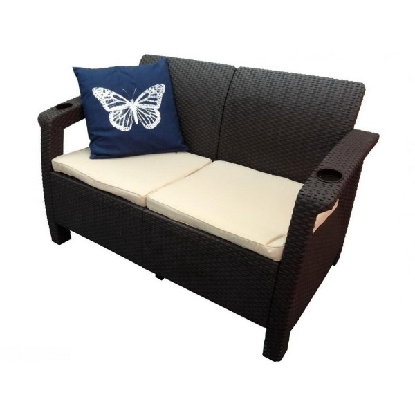 Двухместный диван Yalta Sofa Seаt венге купить в Иваново