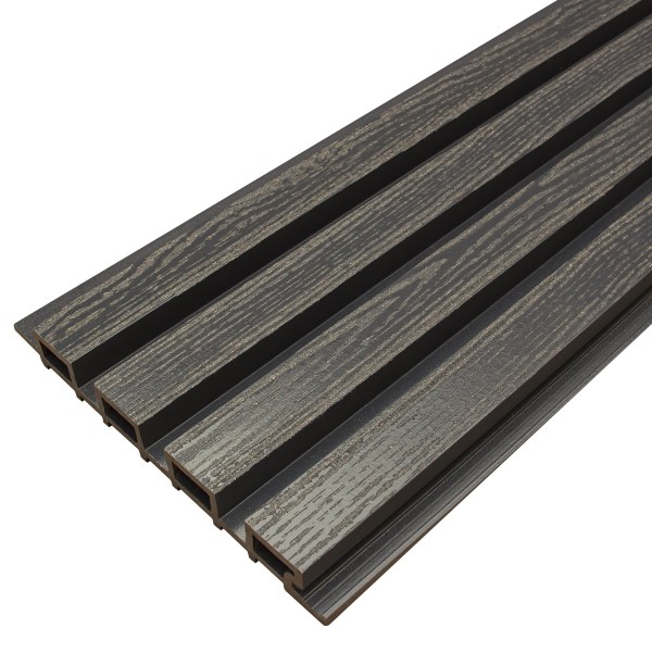 Фасадная доска из ДПК Faynag Wood Рейка Мокрый Асфальт купить в Иваново