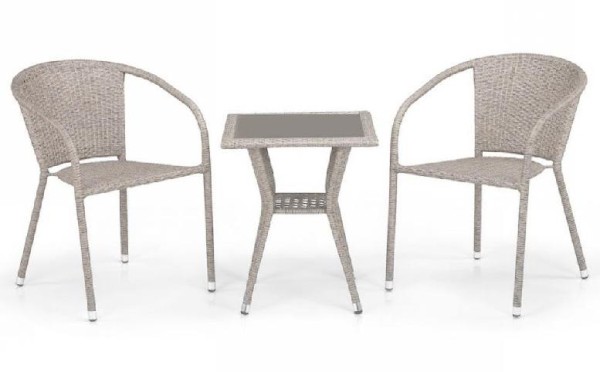 Комплект плетеной мебели AFINA из иск. ротанга T25C/Y137C-W85 Latte 2Pcs купить в Иваново