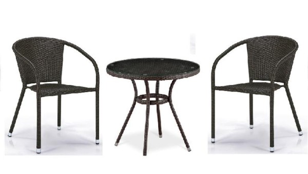 Комплект плетеной мебели AFINA из иск. ротанга Асоль-7 T282ANT/Y137C-W53 Brown 2Pcs купить в Иваново