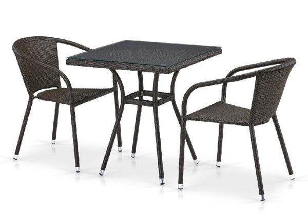 Комплект плетеной мебели AFINA из иск. ротанга T282BNT/Y137C-W53 Brown 2Pcs купить в Иваново