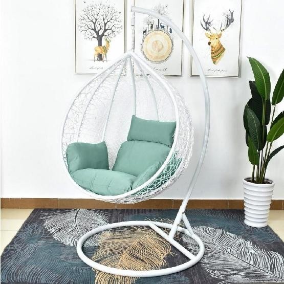 Кресло Подвесное из искусственного ротанга AFM-168A-L White/Green купить в Иваново