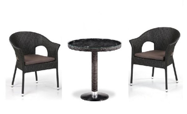 Комплект плетеной мебели AFINA из иск. ротанга T601/Y79A-W53 Brown 2Pcs купить в Иваново