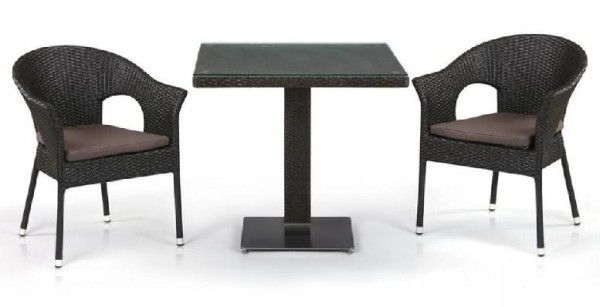 Комплект плетеной мебели AFINA из иск. ротанга T605SWT/Y79A-W53 Brown 2Pcs купить в Иваново