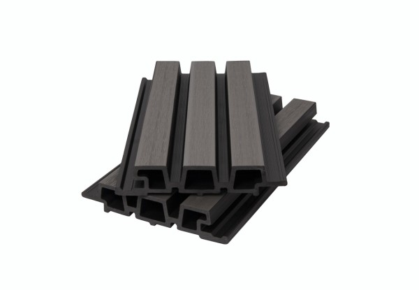 Фасадная панель брусковая двухцветная co-extrusion, grey dark купить в Иваново