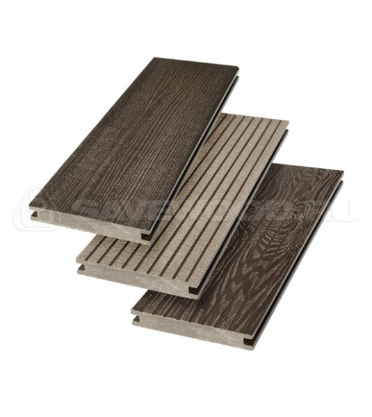 Террасная доска SW Fraxinus (R) полнотелая «SaveWood» Темно-коричневый купить в Иваново