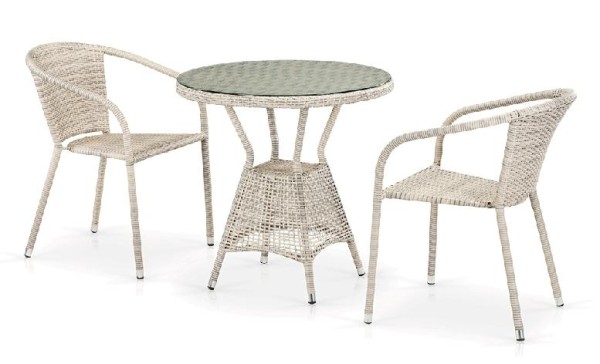 Комплект плетеной мебели AFINA из иск. ротанга T705ANT/Y137C-W85 Latte 2Pcs купить в Иваново