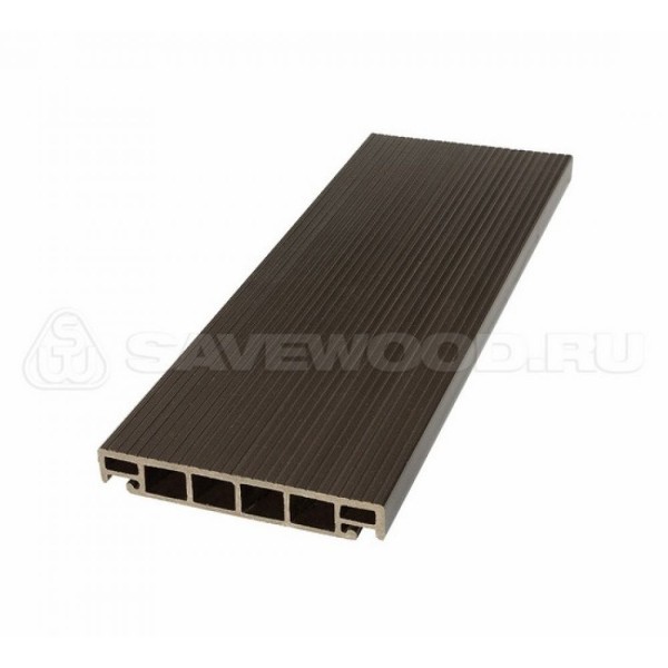 Террасная доска из ДПК SW-Salix «SaveWood» темно-коричневый купить в Иваново