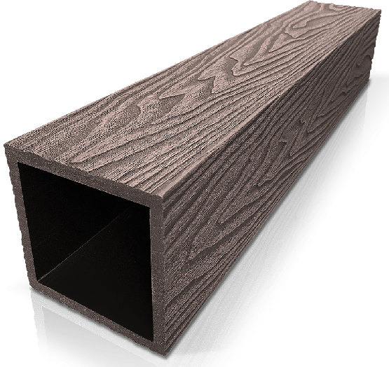 Столб ДПК 3D GardenParkett фактура дерева Венге купить в Иваново