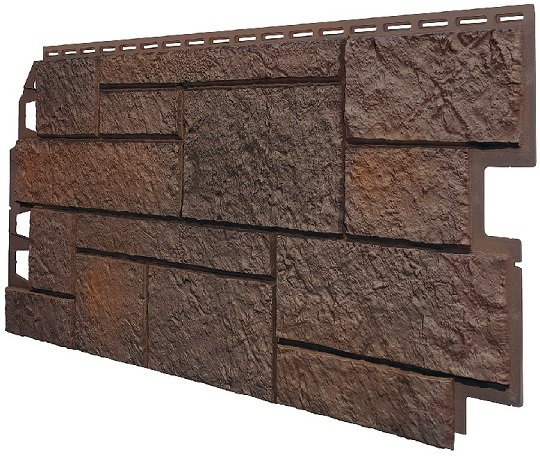 Фасадная панель VOX Sandstone (Сандстоун) темно коричневый купить в Иваново