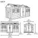 Сарай пластиковый LifeTime 15x8 DD купить в Иваново