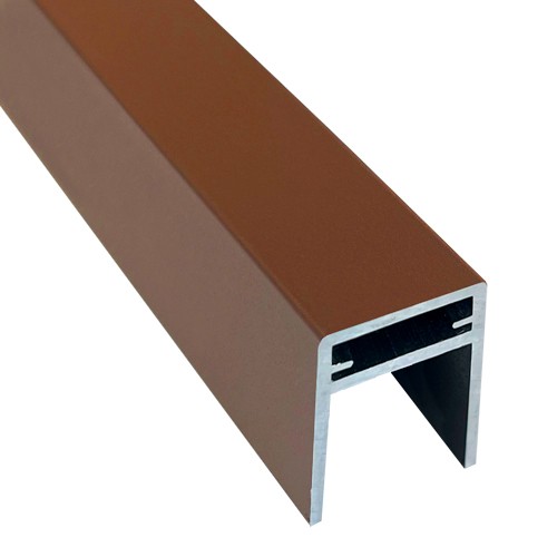 П-профиль Алюминиевый EasyDecking 35x25 Коричневый купить в Иваново