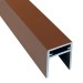П-профиль Алюминиевый EasyDecking 35x25 Коричневый купить в Иваново