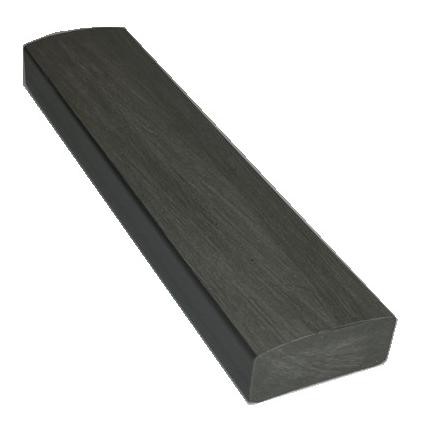 Лавочный брус Ecodecking Некст полнотелый брашированный 70х35 графит купить в Иваново