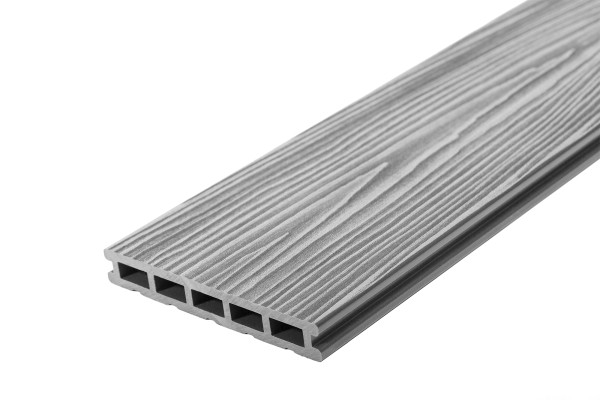 Террасная доска из ДПК RusDecking Unodeck Mogano - Серый купить в Иваново