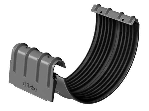 Соединитель желобов D125 Döcke STAL PREMIUM Графит, (RAL 7024) купить в Иваново