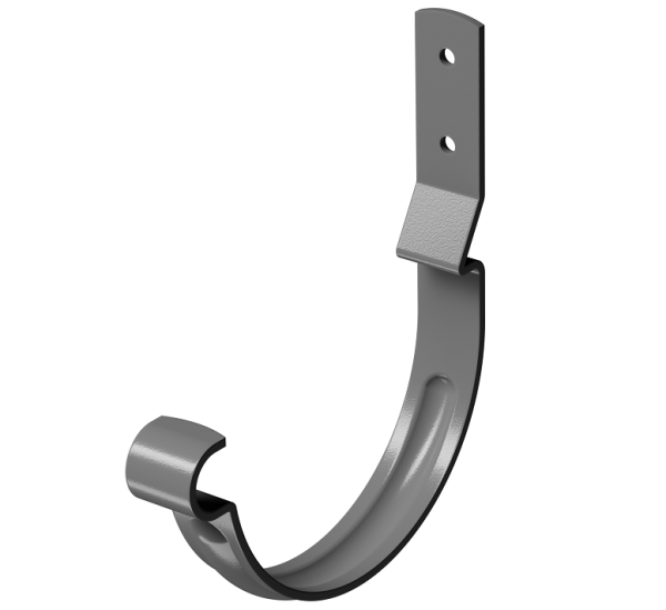 Карнизный крюк короткий (гнутый) D125 Döcke STAL PREMIUM Графит, (RAL 7024) купить в Иваново