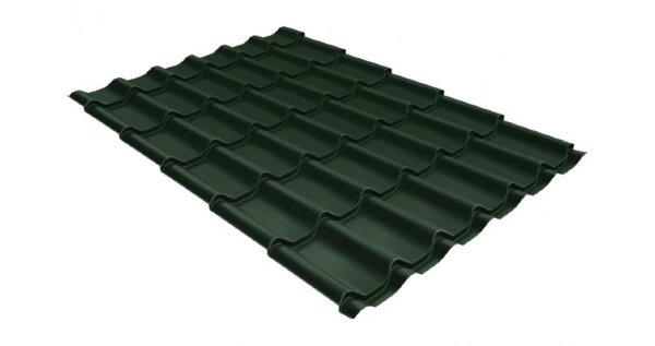Металлочерепица классик 0,5 Satin RR 11 темно-зеленый купить в Иваново